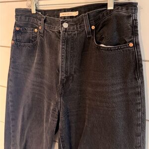 Levi's Ribcage Wide Leg black Jeans